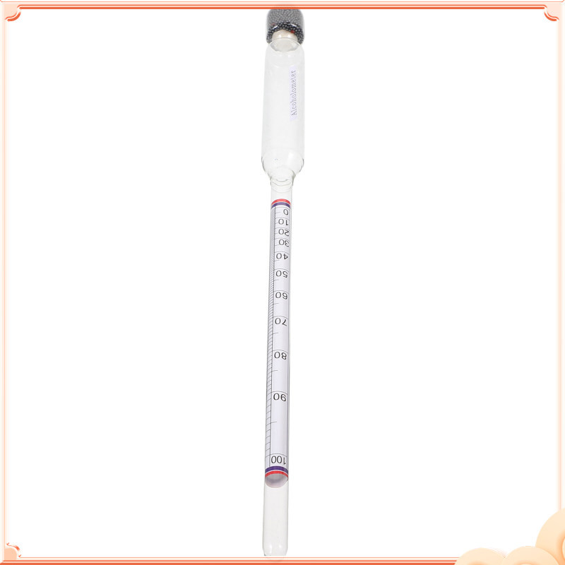 Wine Tester Measure Alcohol Concentration Meter Glass Thermometer ...