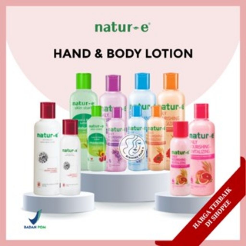 Natur-e Hand & Body Lotion kemasan botol 245ml/100ml. | Shopee Malaysia