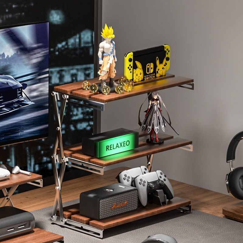 Gaming Figure Foldable Storage Rack Printer Heightened Layered Rack ...
