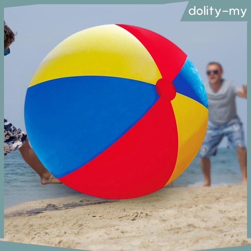 [dolity] Giant Inflatable Beach Ball Sports Ball Easy to Inflate 180cm ...