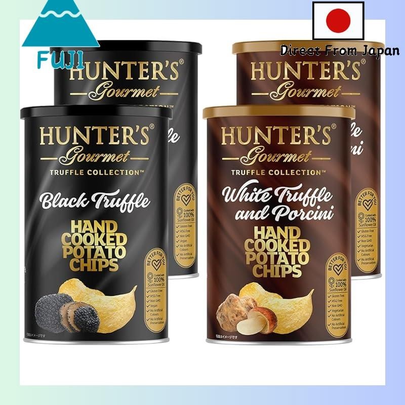 Hunter Potato Chips Black Truffle Flavor/White Truffle & Porcini Flavor