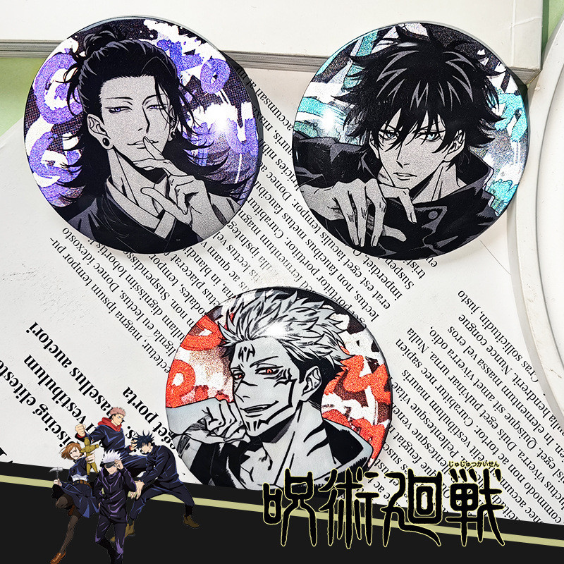 Badge Gojo Satoru Jujutsu Kaisen - Broche Manga, Pour Sac à Dos, Vêtements, Cadeau Fan Anime - 4