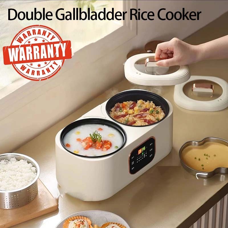 Fast！3.5L Double Gallbladder Rice Cooker 2in1 Intelligent Cooking Rice ...