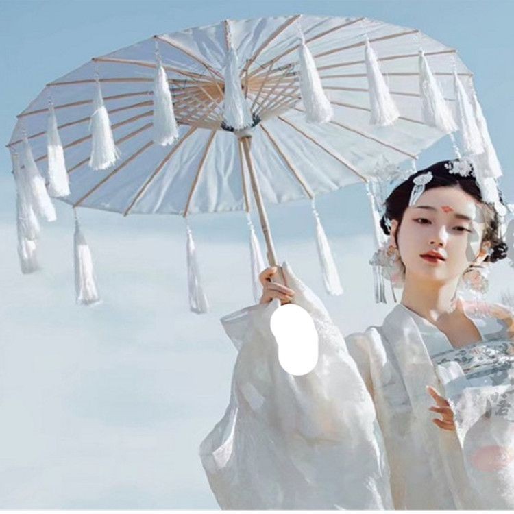 【现货】大红伞舞蹈伞油纸伞结婚伞l古风流苏伞Oil paper umbrella Chinese Style Dance Umbrella ...