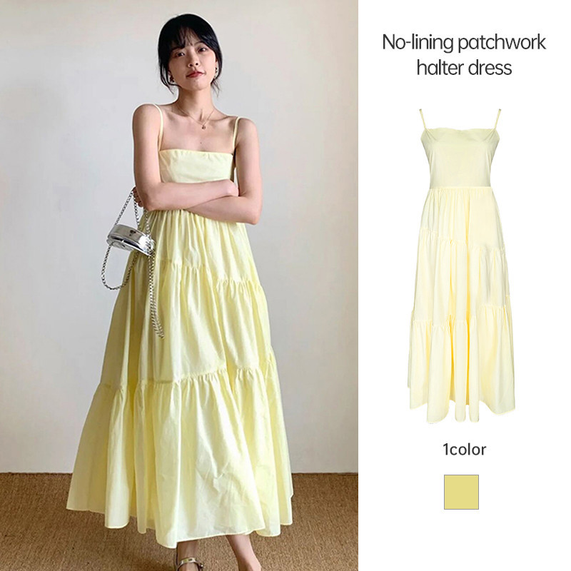 【Malaysia stock】High-end Slip Dress Sweet Style Loose Dress Summer ...