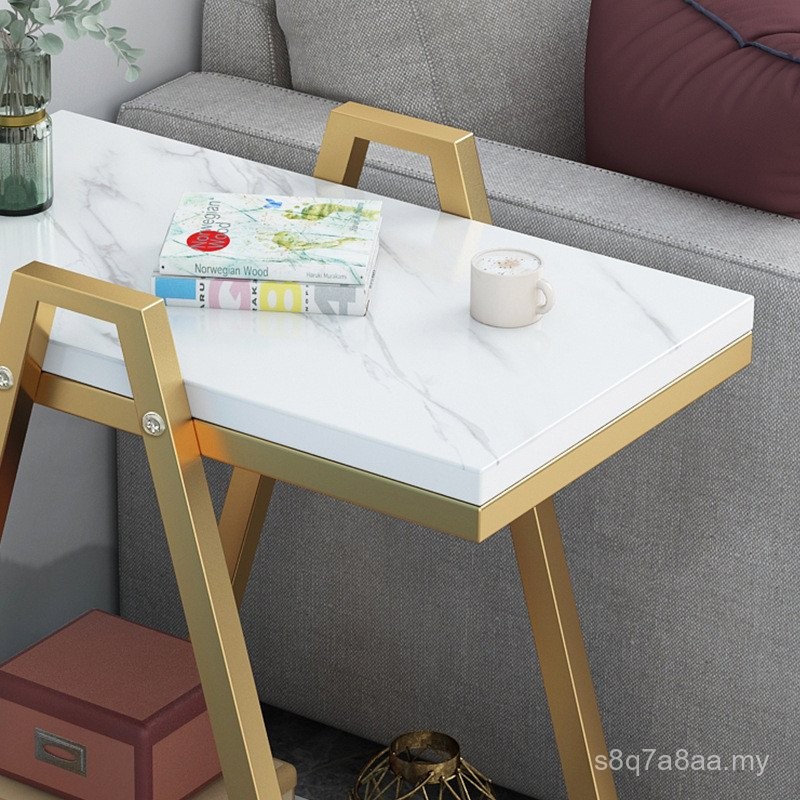Sofa Side Table Side Cabinet Small Apartment Living Room Movable Coffee ...