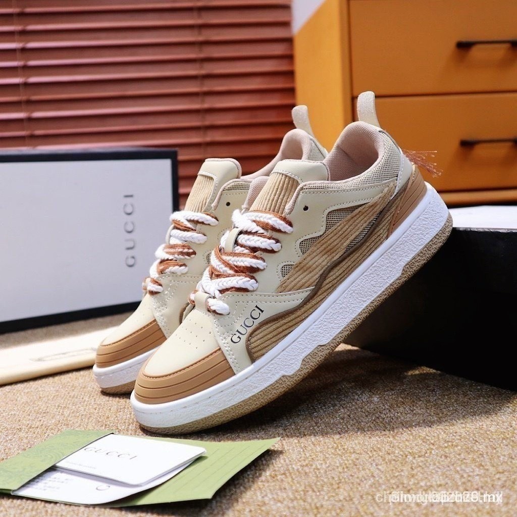 Special offer new Gucci sports shoes low fashion top cow top breathable leather lining men s high end anti slip light Shopee Malaysia