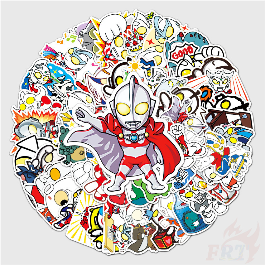 50Pcs/Set Ultraman Series 03 Stickers Ultraman & Monster DIY Fashion ...