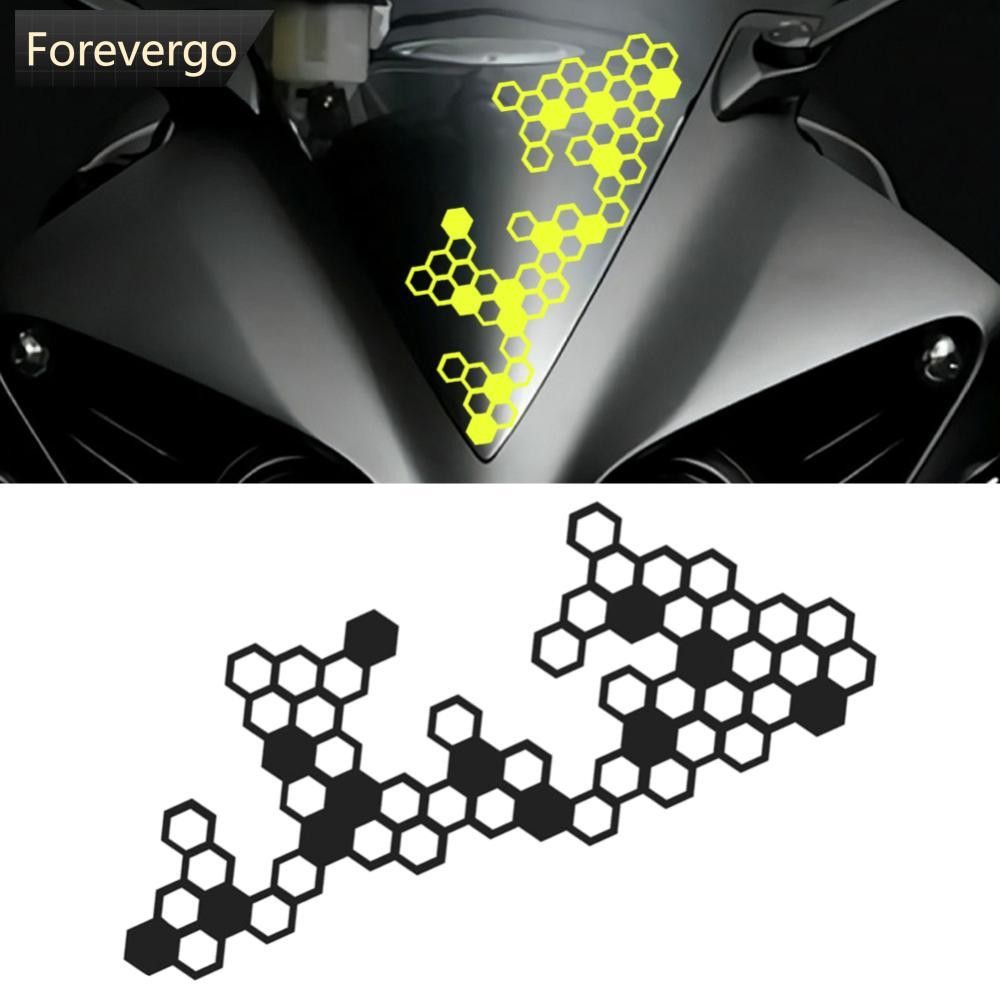 FOREVERGO Motorcycle Front Face Fender Box Stickers Modification ...