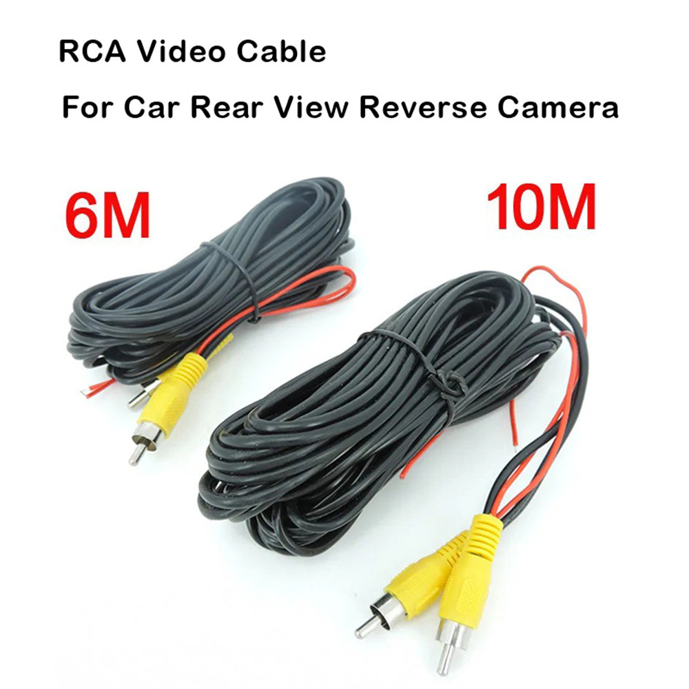 6/10M RCA Video Cable For Car Rear View Reverse Camera AV Extension ...