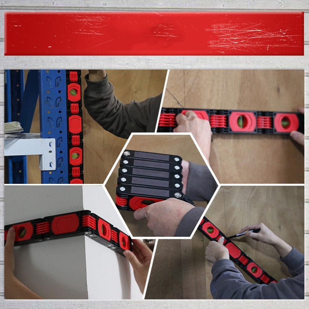 [Super] Multifunctional Folding Level Ruler Multi-Angle Hinged Corner ...