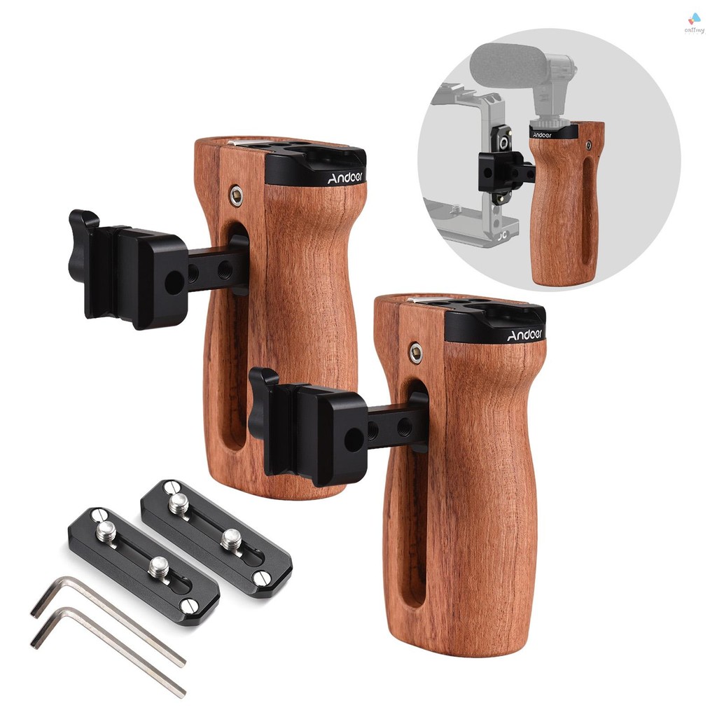 Andoer Universal Top/ Side Handle for Camera Cage Left/ Right Side ...
