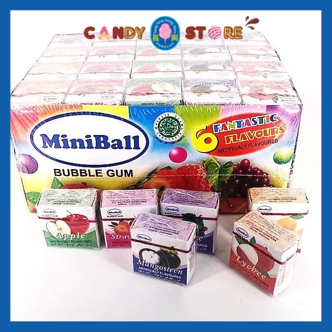 Mini Ball Bubble Gum 100 mini box | Shopee Malaysia