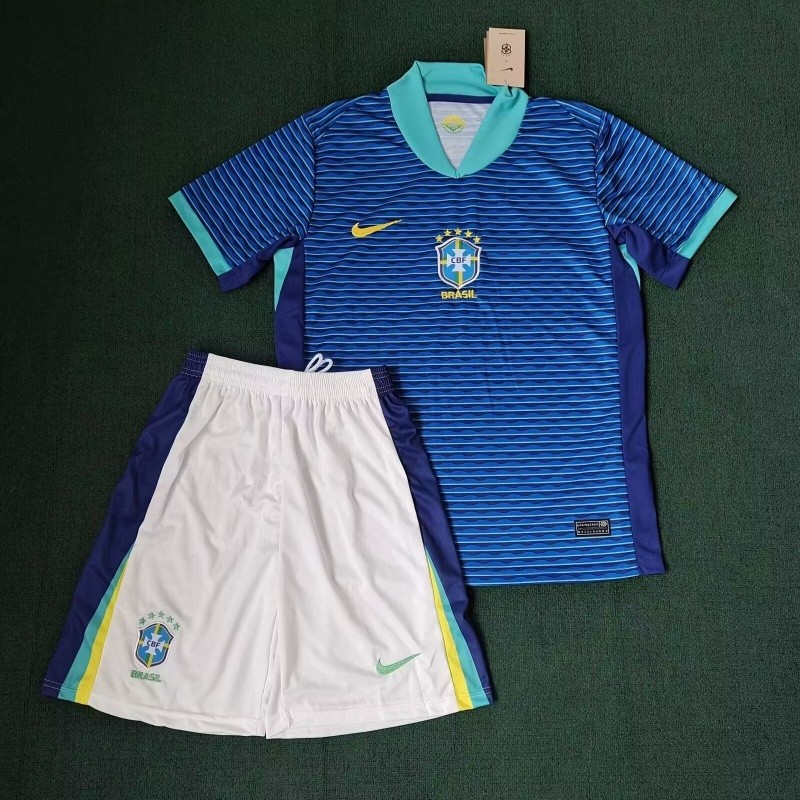 Fans Issue 2024/25 Brazil Away Aldult Kit Football Jersey and Shorts ...