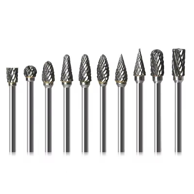 Carbide Burr 10pcs Tungsten Set Metal Carving Drilling Polishing Bits ...