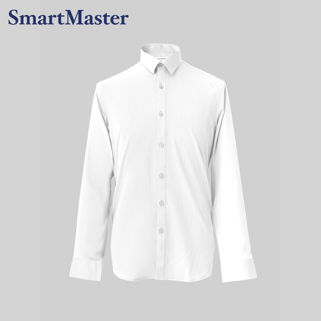SmartMaster Slim Fit Formal Shirt White | Shopee Malaysia