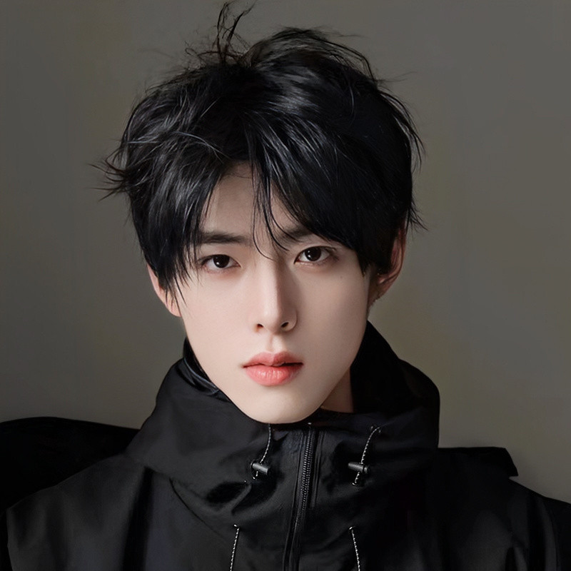 Wig Boys Short Hair Micro-Split Fragmented Cover Men Wig Full Headgear ...