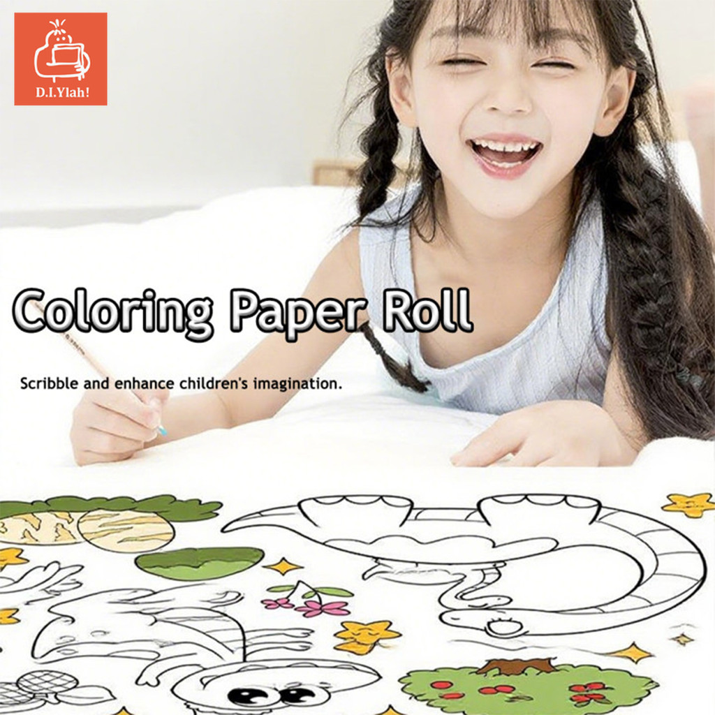 Graffiti Scroll Colouring Paper DIY Painting Early Educational Toys ...