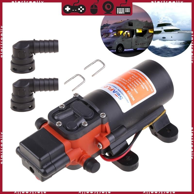 Amarine-made 12v Water Pressure Diaphragm Pump 4.3 L/min 1.1 GPM 35 PSI - Carava