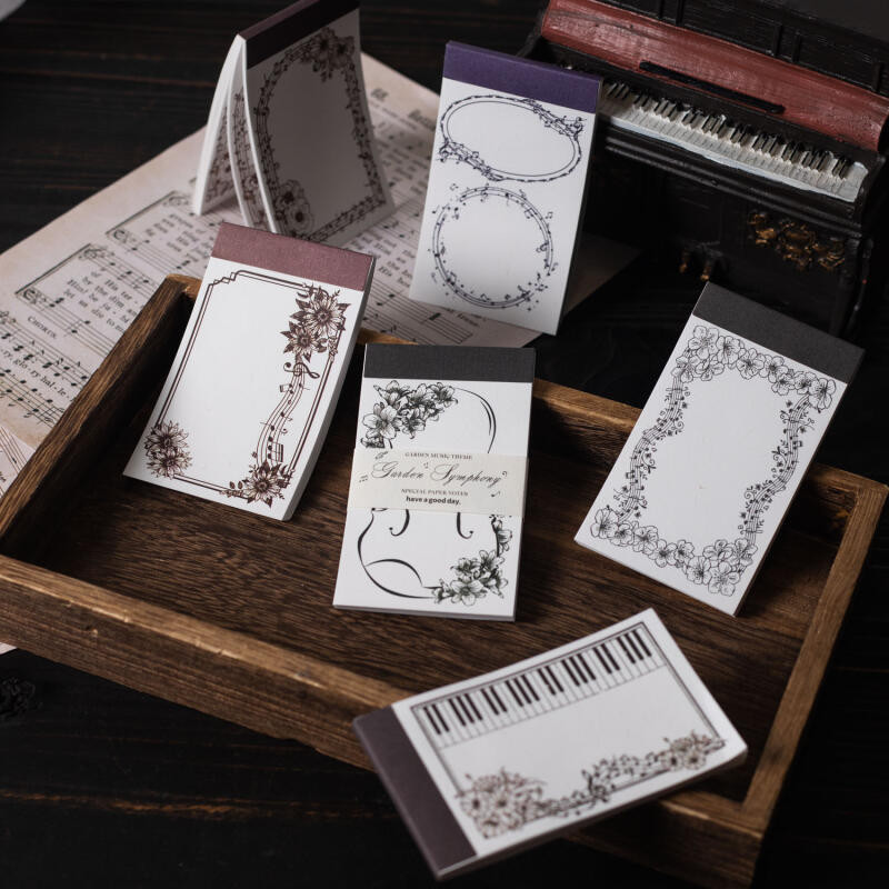 ENWEI 30 Pcs [Garden Symphony Series] Vintage Journal Sticky Notes ...