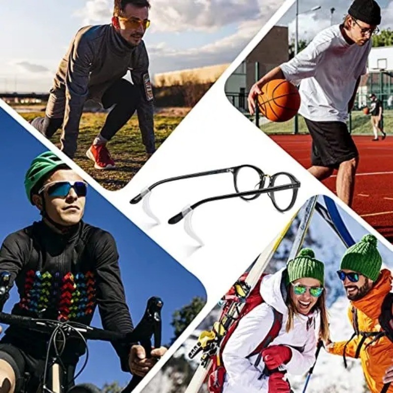 4/10/20Pairs Anti-slip Silicone Ear Grip Glasses Eyeglasses Leg Ear ...