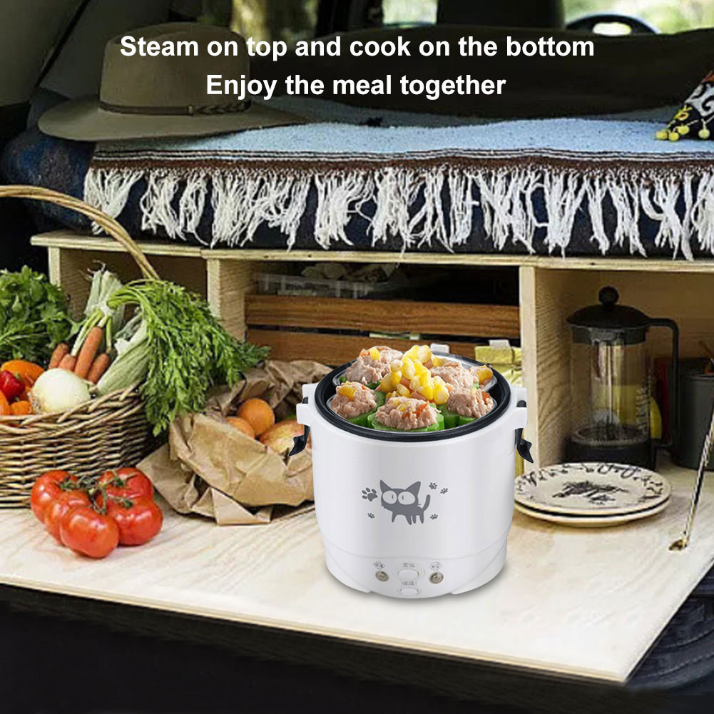 AU 1L Portable Rice Cooker with 12 Hours Timer Delay Mini Rice Maker ...