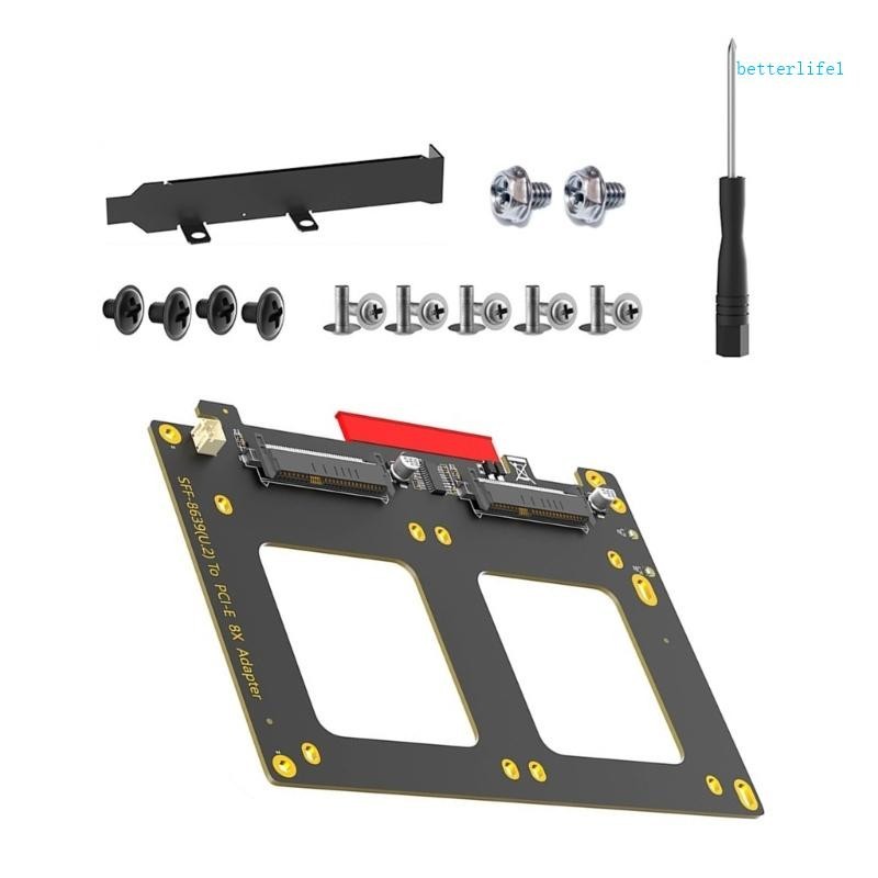 BTM Double SFF 8639 Solid Disk To PCIE 8X Conversion Adapter For PC ...