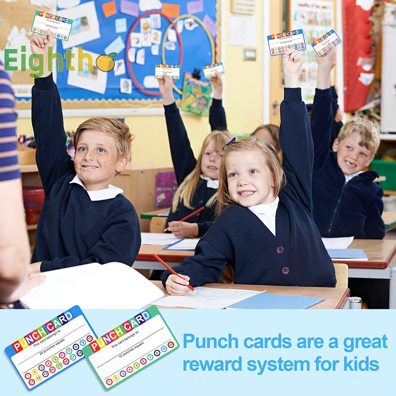 [Eighth] 50Sheets Reward Point Punch Card Interactive Growth Record ...