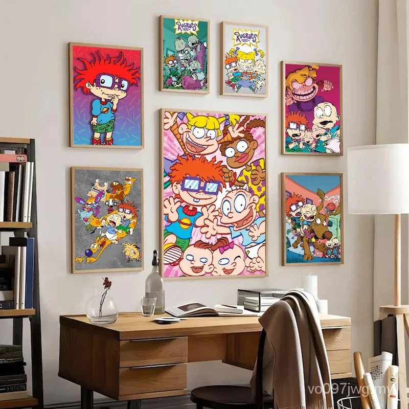 Cartoon-R-Rugrat-Anime Movie Sticky Posters Whitepaper Sticker DIY Room ...