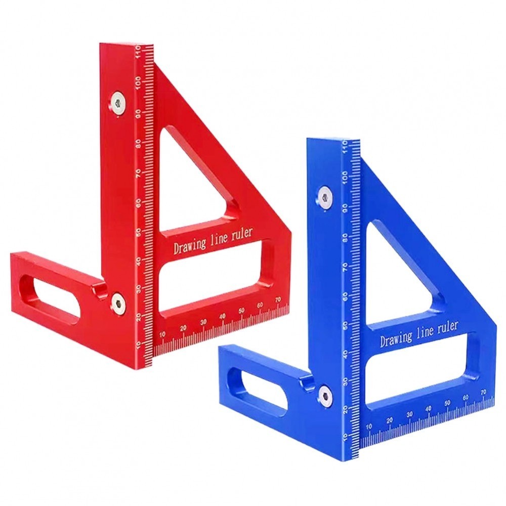 45/90 Degree Square Line Ruler Simple Operation For Carpenters Height ...