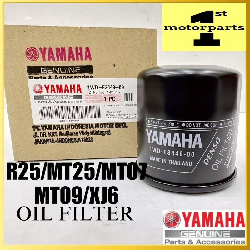 [YAMAHA INDONESIA] R25 MT25 R1 R6 XJ6 MT07 MT09 OIL FILTER 4T FILTER ...