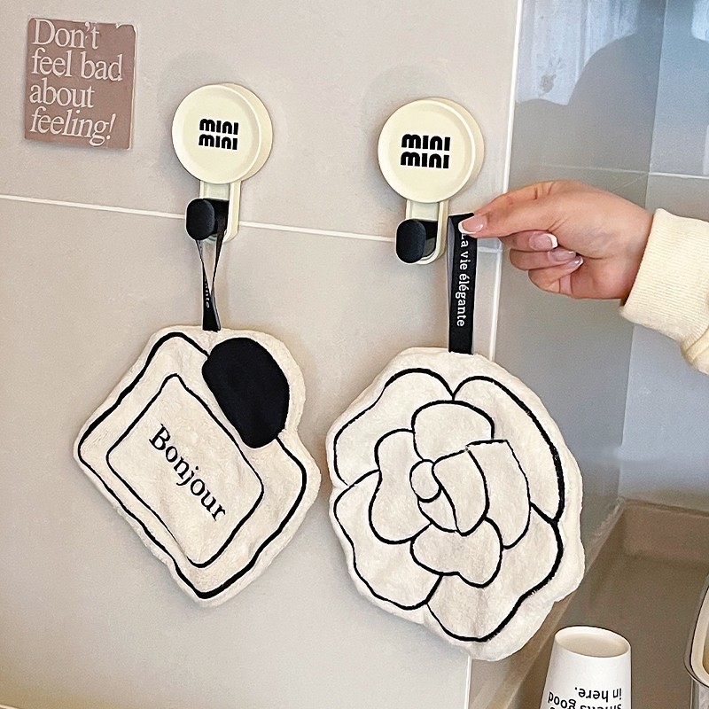 现货Hand towel法式擦手巾挂式超强吸水加厚可爱创意厨房洗手巾珊瑚绒网红小毛巾 新品热销 | Shopee Malaysia