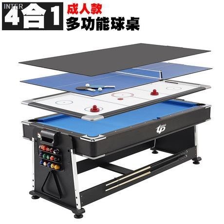 Multi-function turned 4 in 1 7-ft pool table Meja Pool billiard blue ...