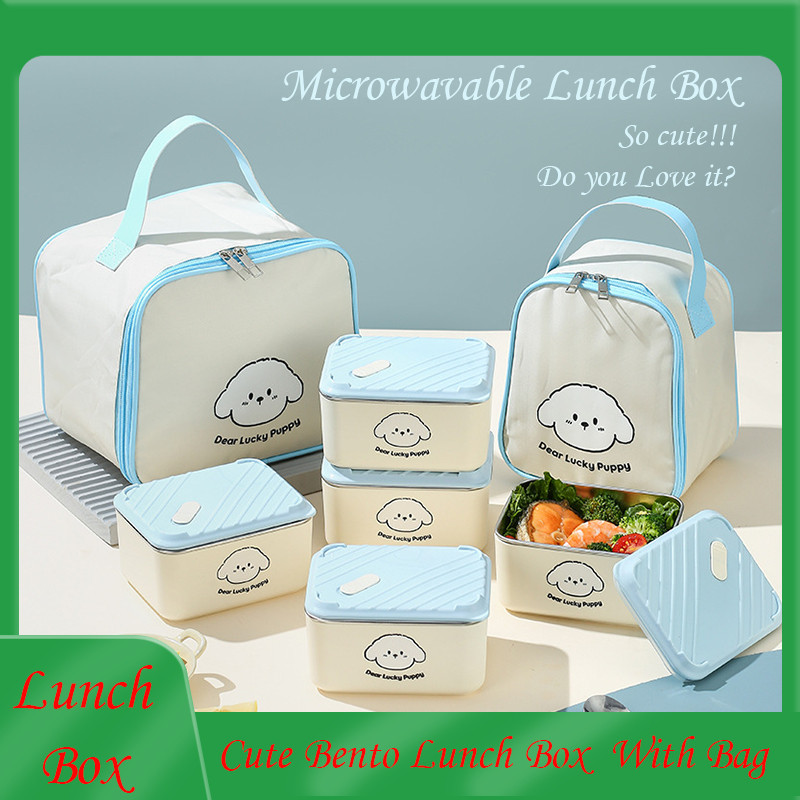 304 Stainless Steel Lunch Box with Lid Microwavable Multiple Layers ...