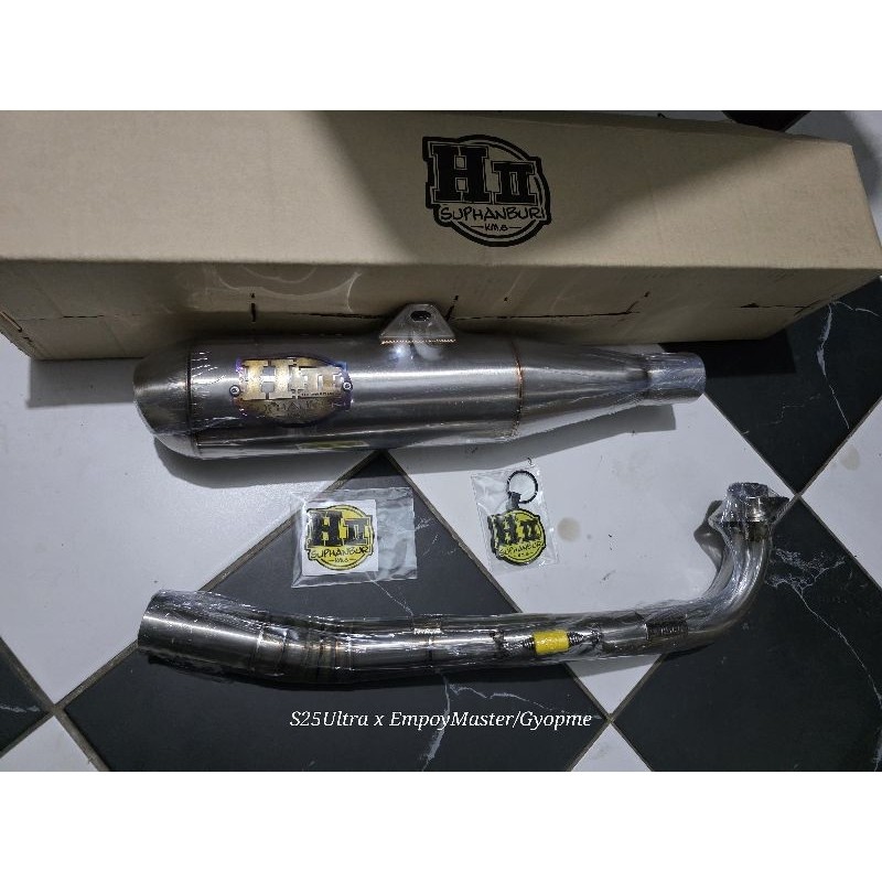 Titanium H2 power pipe wave 125 xrm nice rs 125 ( Loud ) | Shopee Malaysia