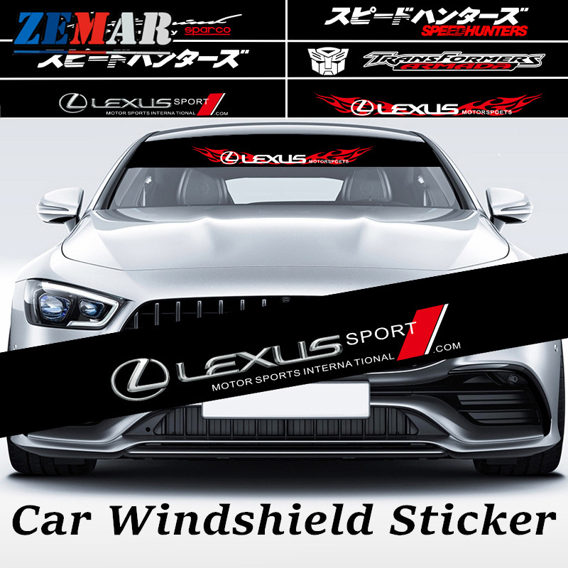 Lexus Car Front Rear Window Sticker Car Windshield Decal Waterproof ...
