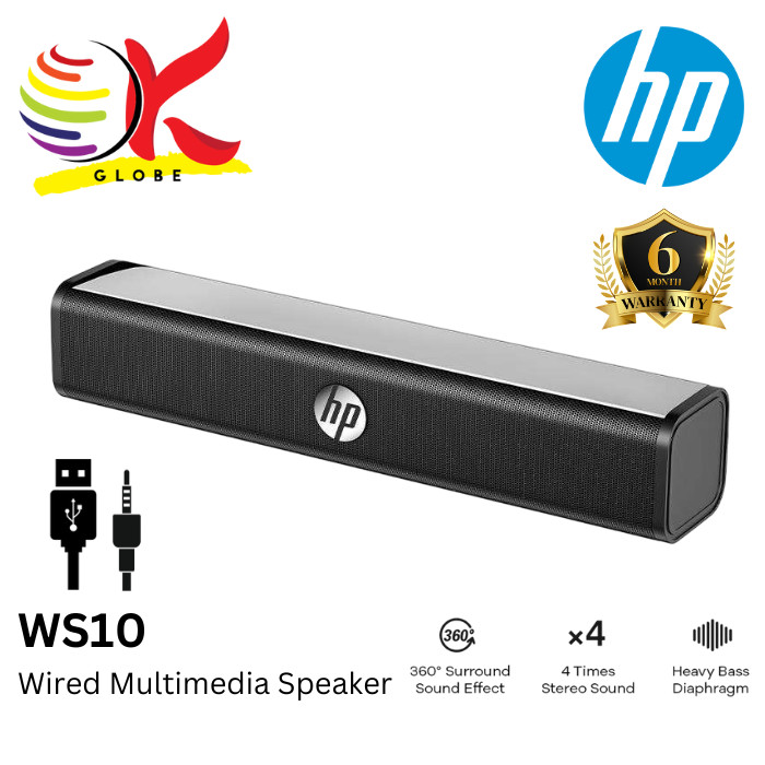 HP WS10 (USB+3.5MM) / WS10 PRO (USB+ DUAL 3.5MM+ KNOB) WIRED USB ...