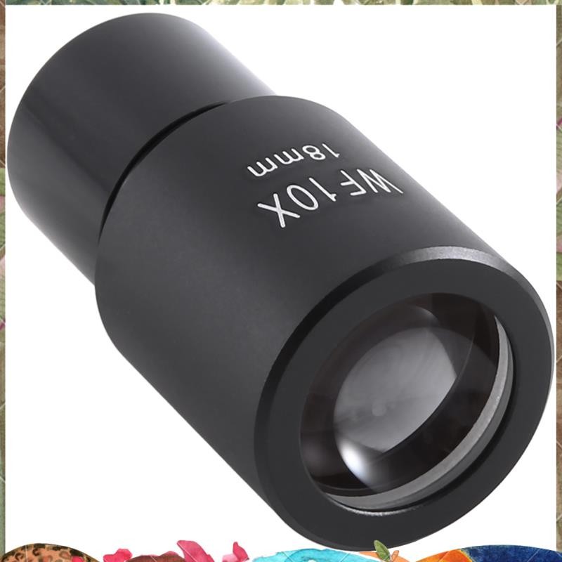 10X Microscope Eyepiece Wide Angle Optical Lenses Adapter Field 18mm ...