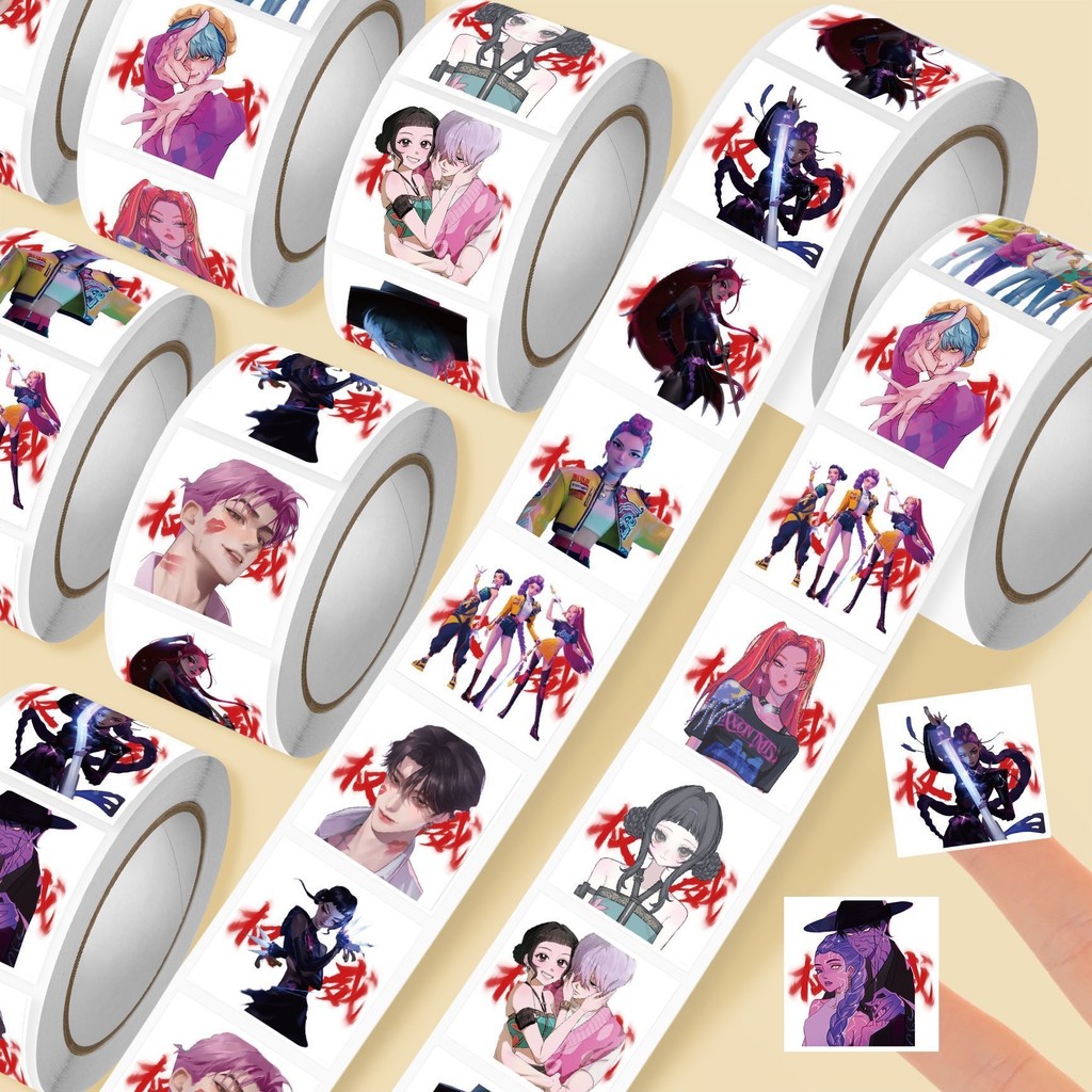 1000/500Pcs K-pop Huntrix Waterproof Sticker Demon Hunter Decorative ...