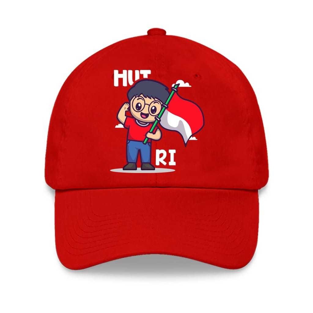 Local Stock Kaos Hari Merdeka Indonesia Baseball Cap Indonesia maju ...