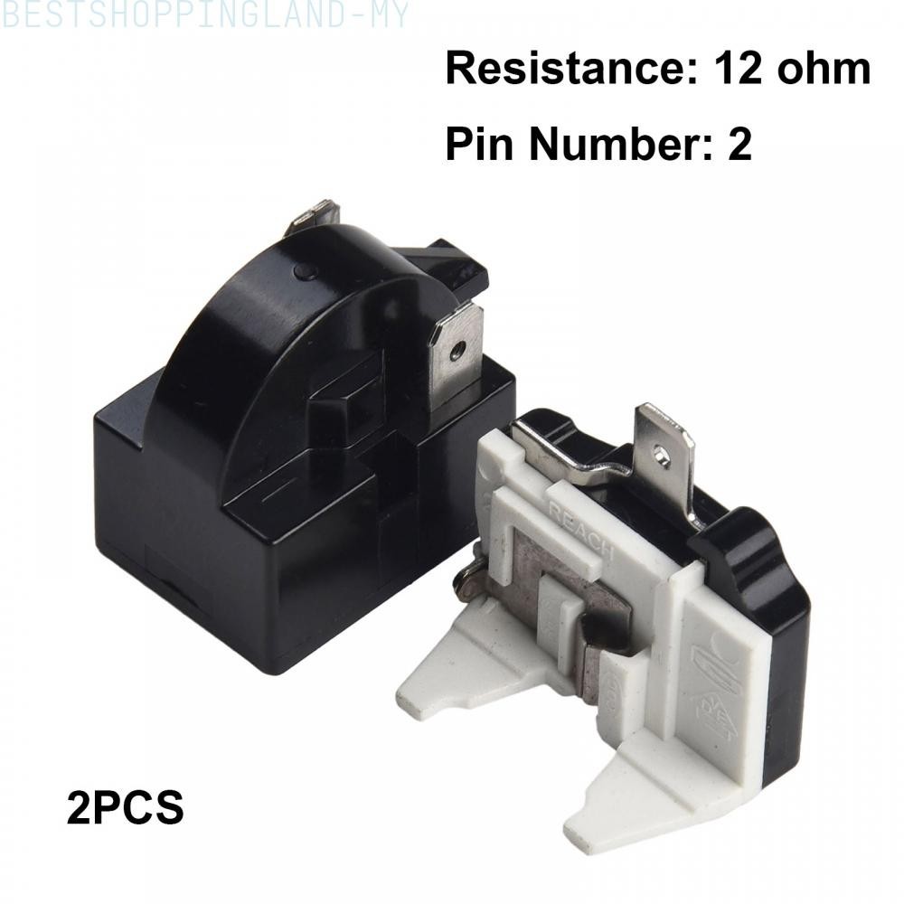 Durable Starter Relay for Fridges 2 Pin Compressor Overload Protector ...