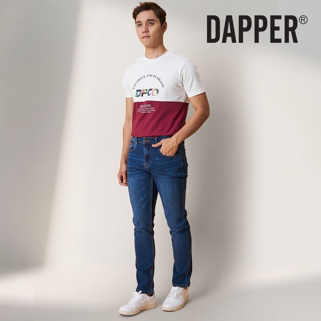 Dapper BIG SIZE| Straight Slim Long Jeans-J80084SN Stone Blue | Shopee ...