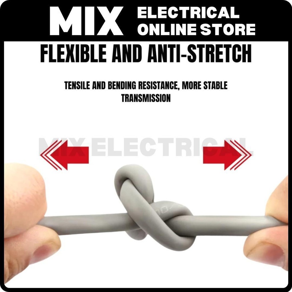 (Loose Cut) 3 Core Flexible Cable | 40/0.193mm Flexible Wire | 3C x 40/ ...