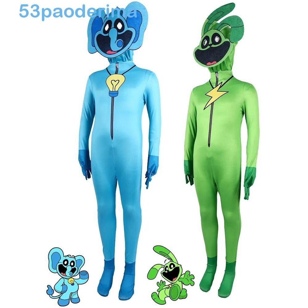 PAODERIMA Smiling Critters Cosplay Costume, Smiling Cat Mask Elephant ...