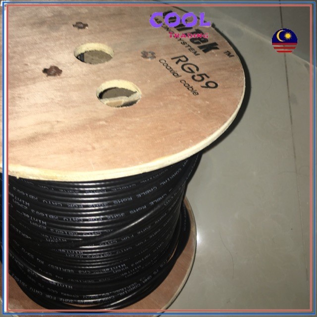 Win Tek Cabling System RG59 Coaxial cable CCTV PER METER | Shopee Malaysia