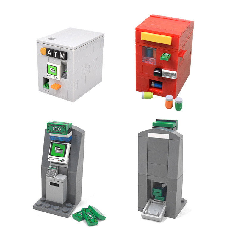 Compatible with Lego ATM Machine Coin-operated Beverage Machine ...