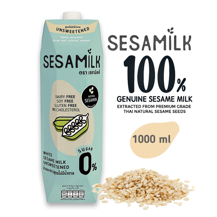 Susu Bijian SESAMILK zero sugar Unsweetened White Sesame Milk 1000ml