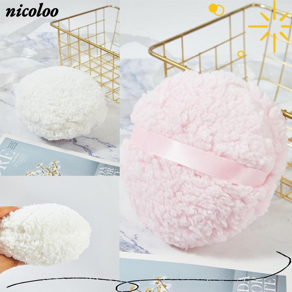 NICOLOO Powder Puff, Soft Oversize Body Powder Applicator, Hot Easy to ...