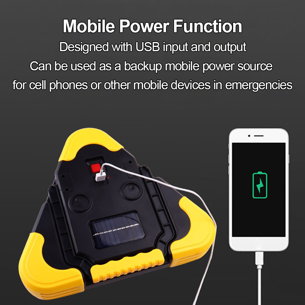 Solar Emergency Breakdown Light 1200mAh Warning Sign Lamp Car Safety ...