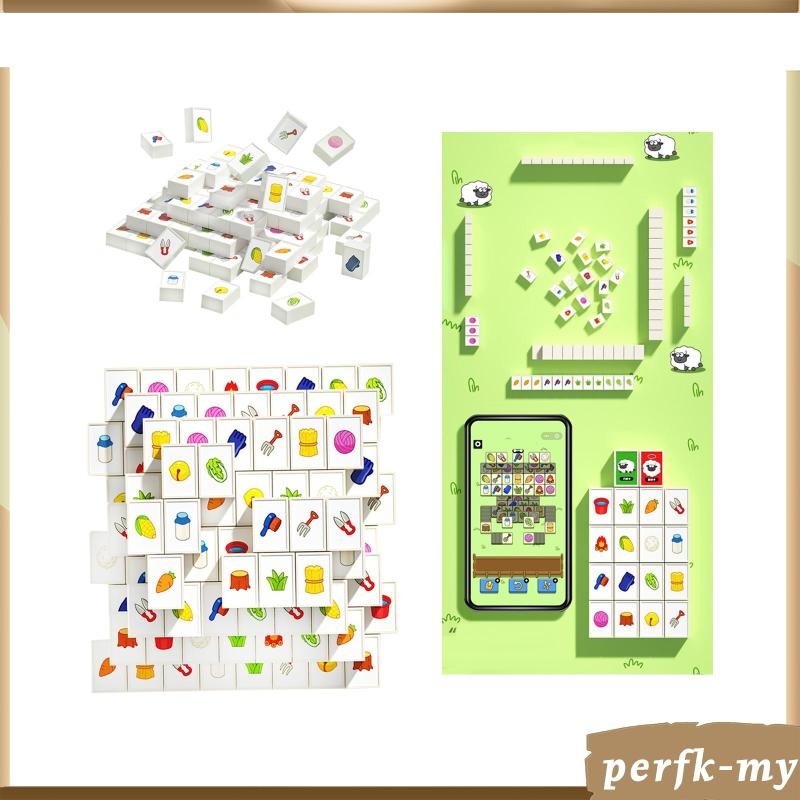 [PerfkMY] Mini Mahjong Set Memory Game Board Game for Preschool Kids ...